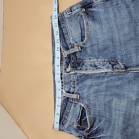 Old Navy, Size 0, High Rise Slouchy Straight Jeans, Button Fly, EUC - Picture 4 of 12